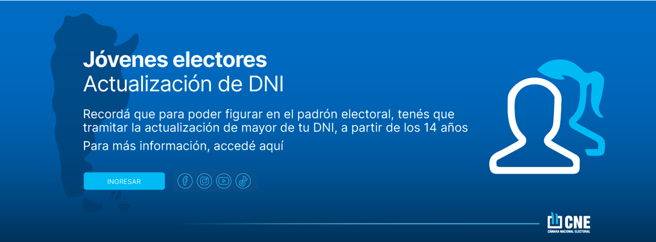 Jovenes electores. Actualización de DNI